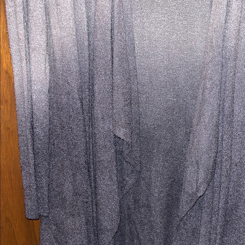 BAREFOOT DREAMS COZYCHIC LITE OMBRÉ CALYPSO WRAP L/ XL NWT LODEN/ CARBON GRAY - Picture 4 of 5